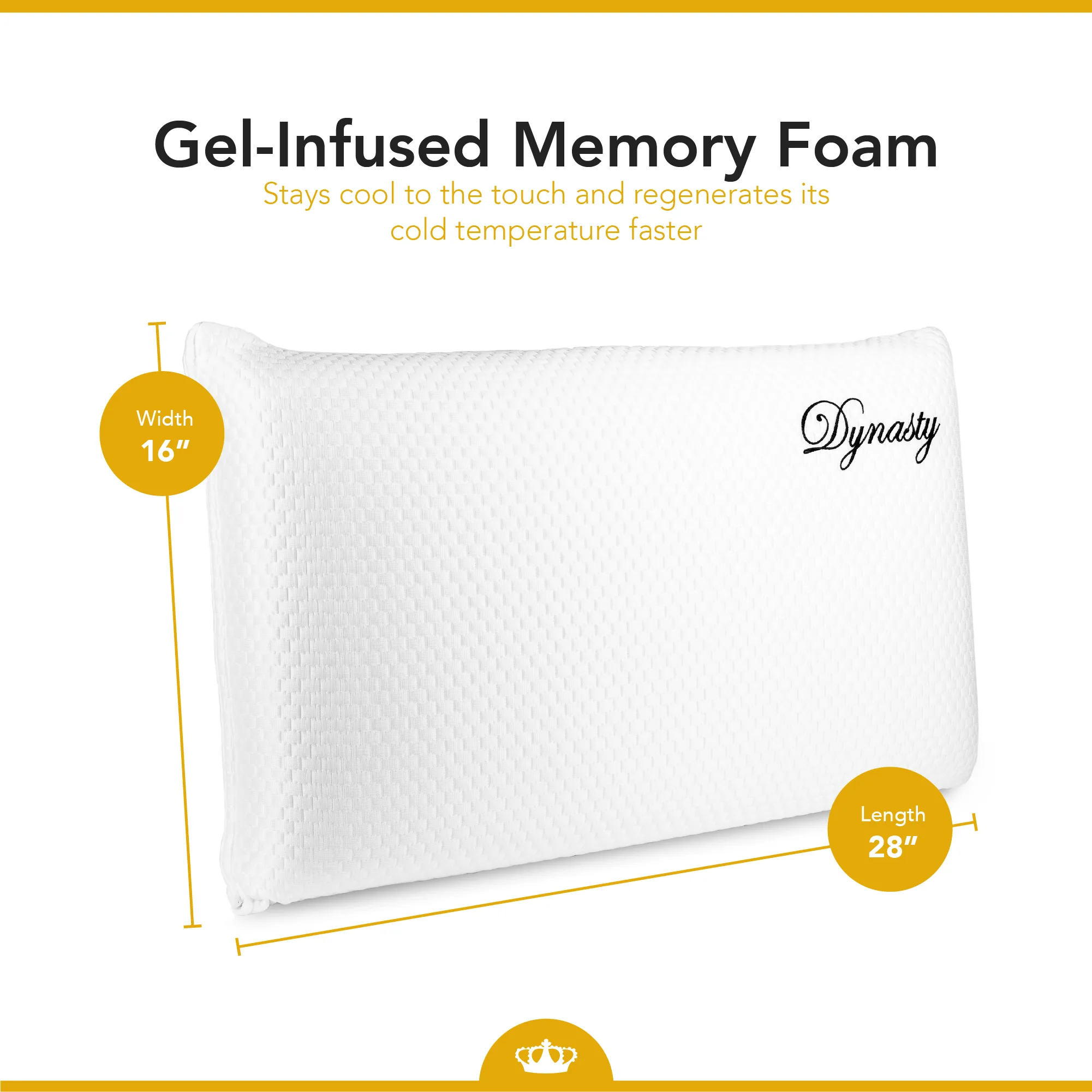 2 Coolbreeze Gel Memory Foam Pillows