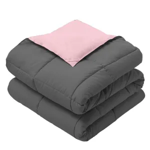 2PC Reversible Plush Baby Blanket (Set of 2)