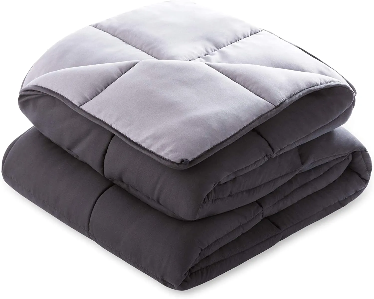 All-Season Quilted Comforter - Corner Duvet Tabs - Hypoallergenic - Plush Microfiber Fill