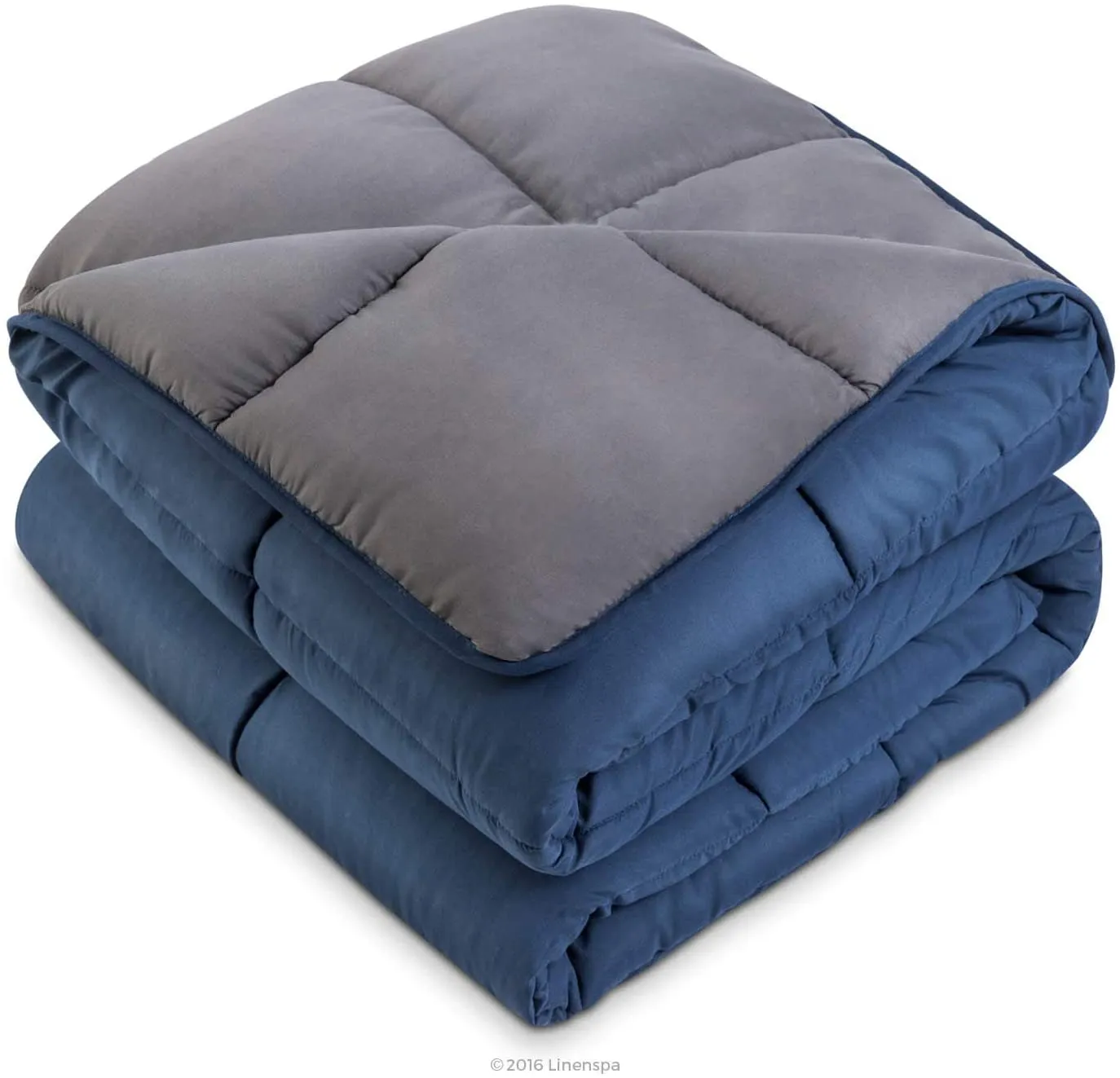 All-Season Quilted Comforter - Corner Duvet Tabs - Hypoallergenic - Plush Microfiber Fill