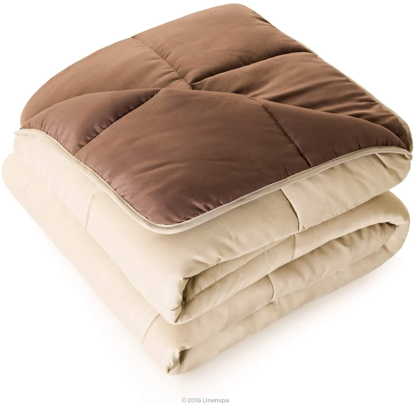 All-Season Quilted Comforter - Corner Duvet Tabs - Hypoallergenic - Plush Microfiber Fill