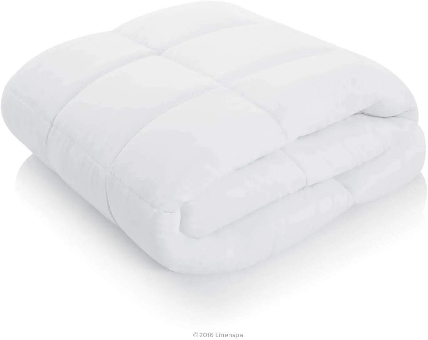 All-Season Quilted Comforter - Corner Duvet Tabs - Hypoallergenic - Plush Microfiber Fill