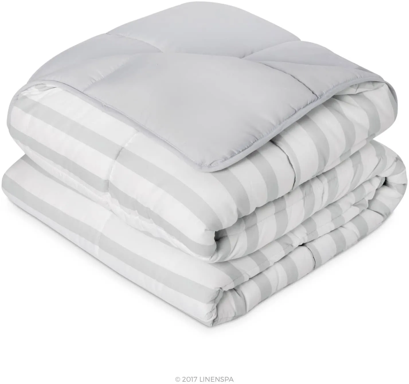 All-Season Quilted Comforter - Corner Duvet Tabs - Hypoallergenic - Plush Microfiber Fill