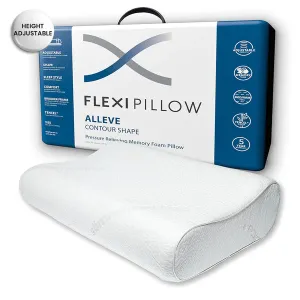 Alleve Contoured Firm Memory Foam Pillow by Flexi Pillow