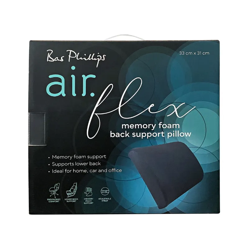 Bas Phillips Airflex Ergonomic Memory Foam Back Support Pillow