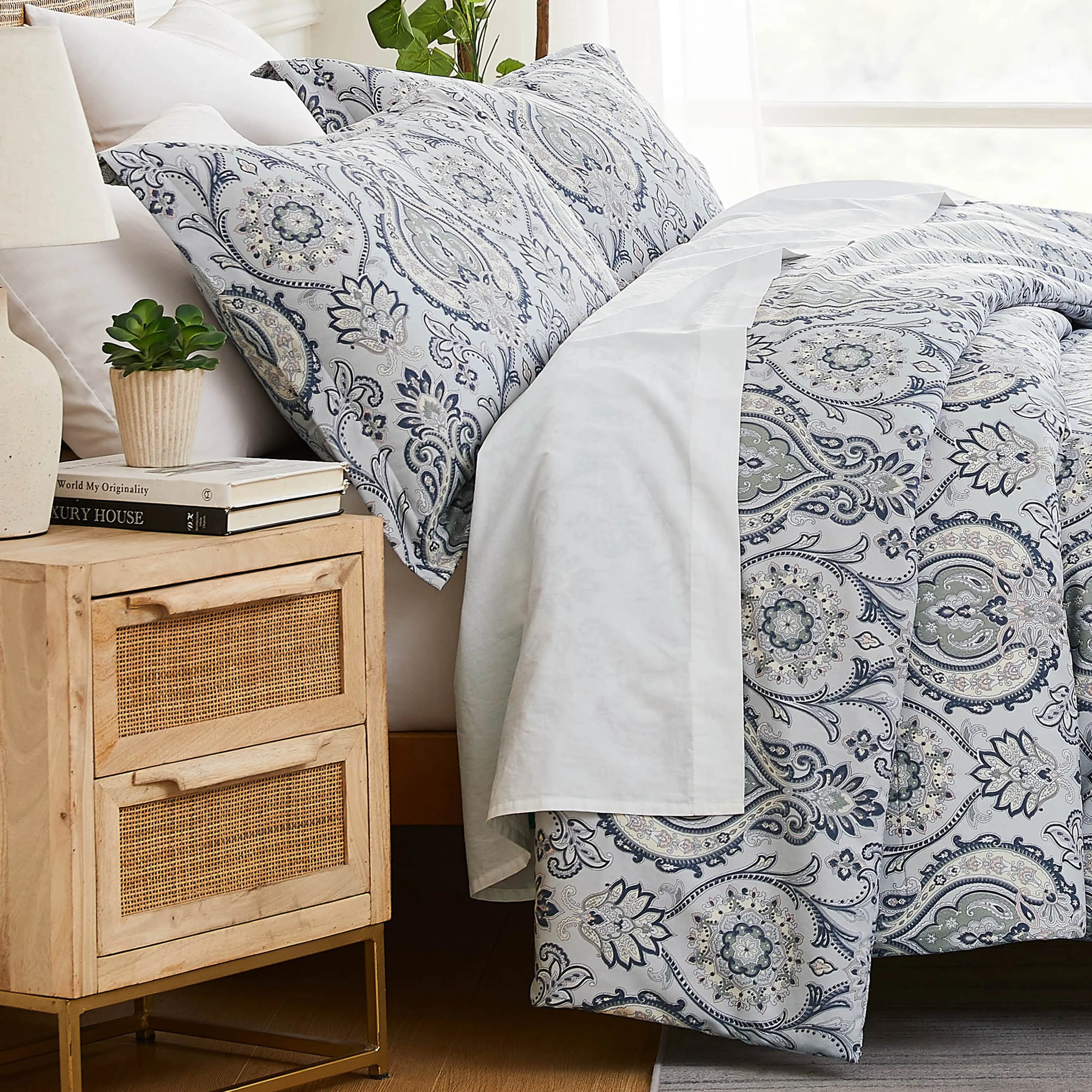 Boho Paisley Comforter Set