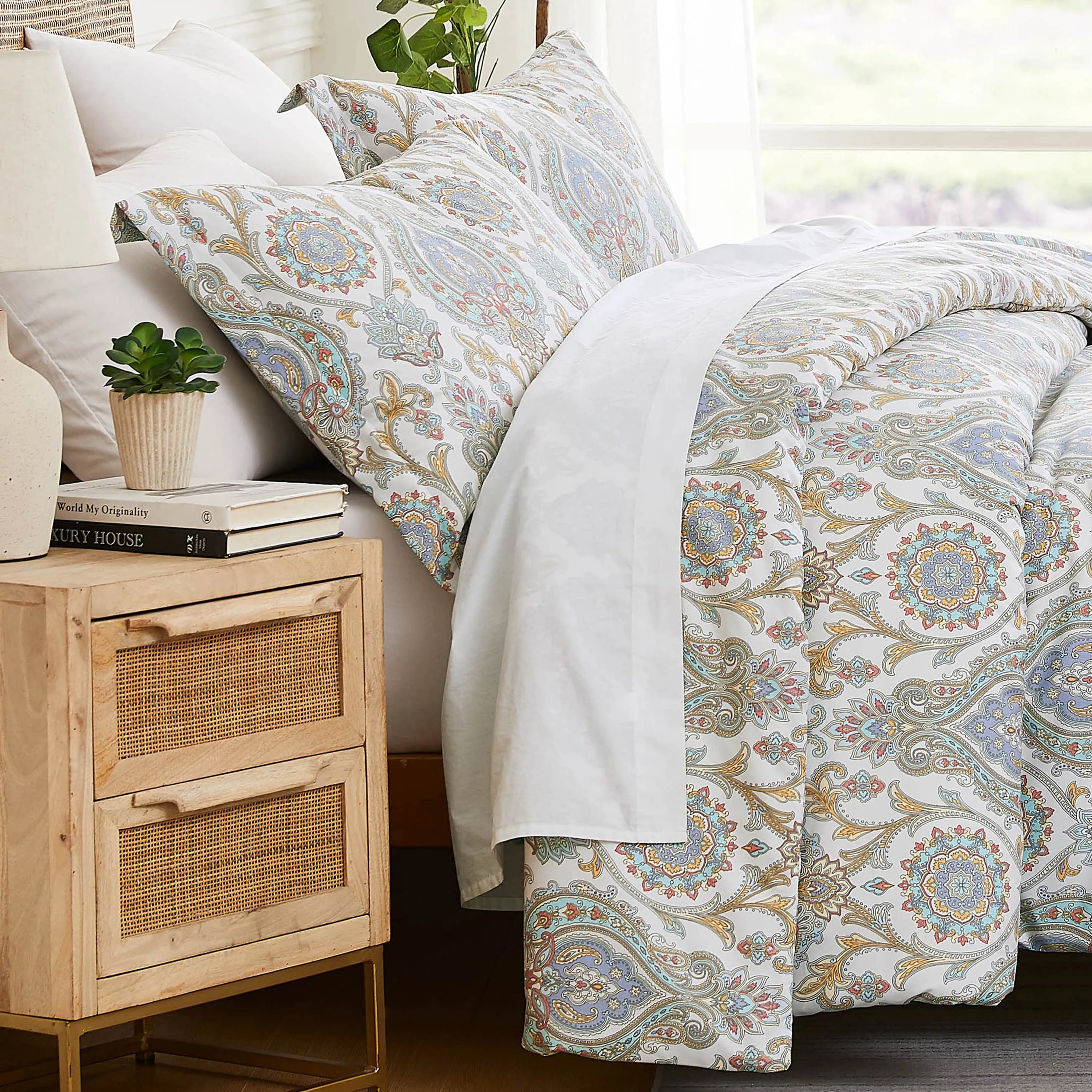 Boho Paisley Comforter Set