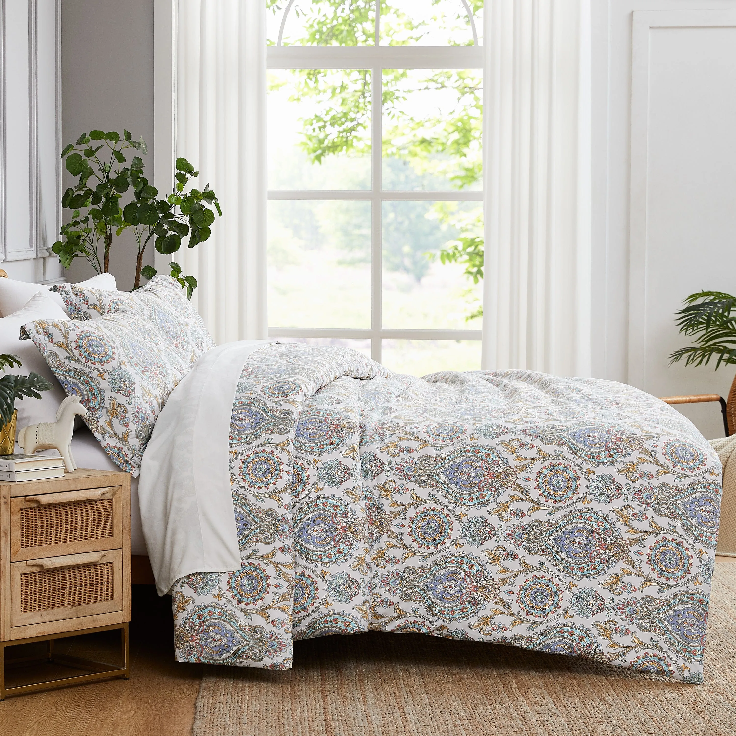 Boho Paisley Comforter Set