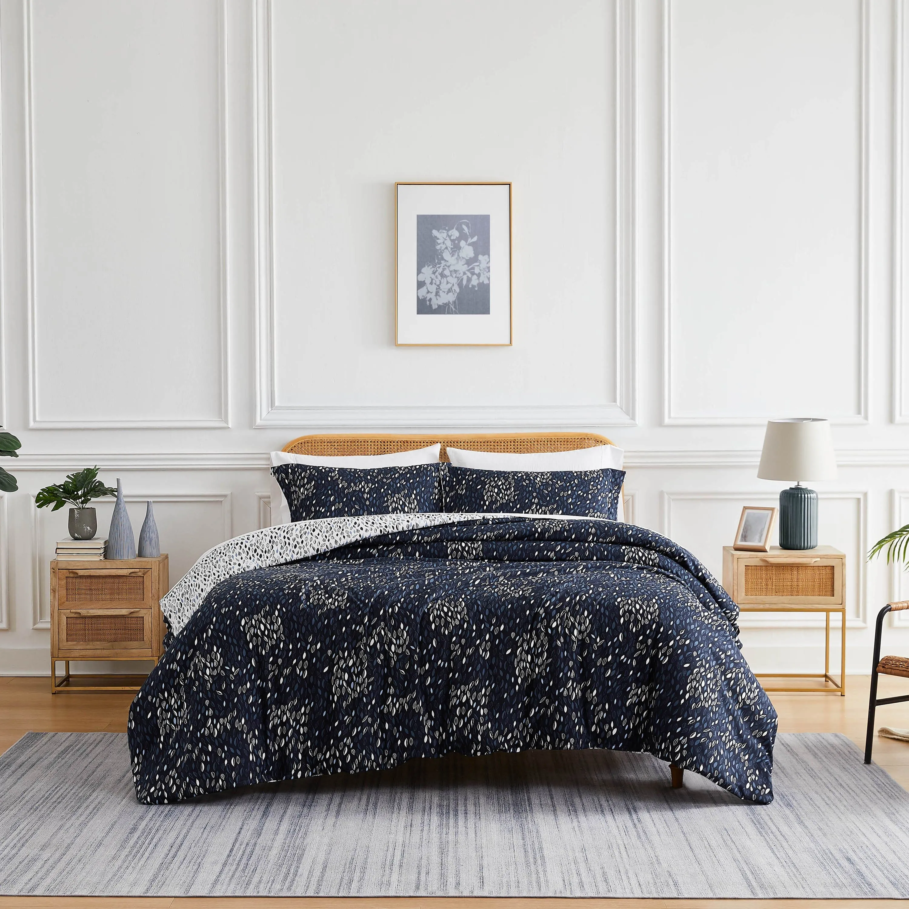 Botanical Leaves Reversible Comforter Set