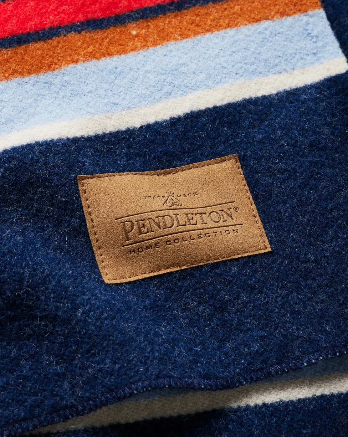 Bridger Stripe Throw<br>Navy