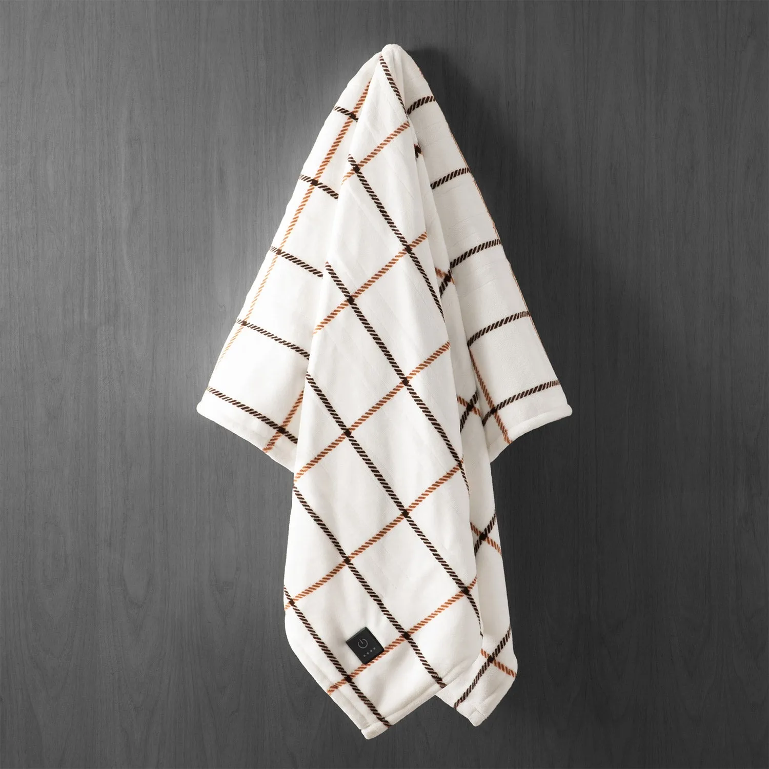 Brookstone Heated Plush Throw