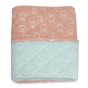 Bubba Blue Nordic Cot Quilt Coral/Tiffany