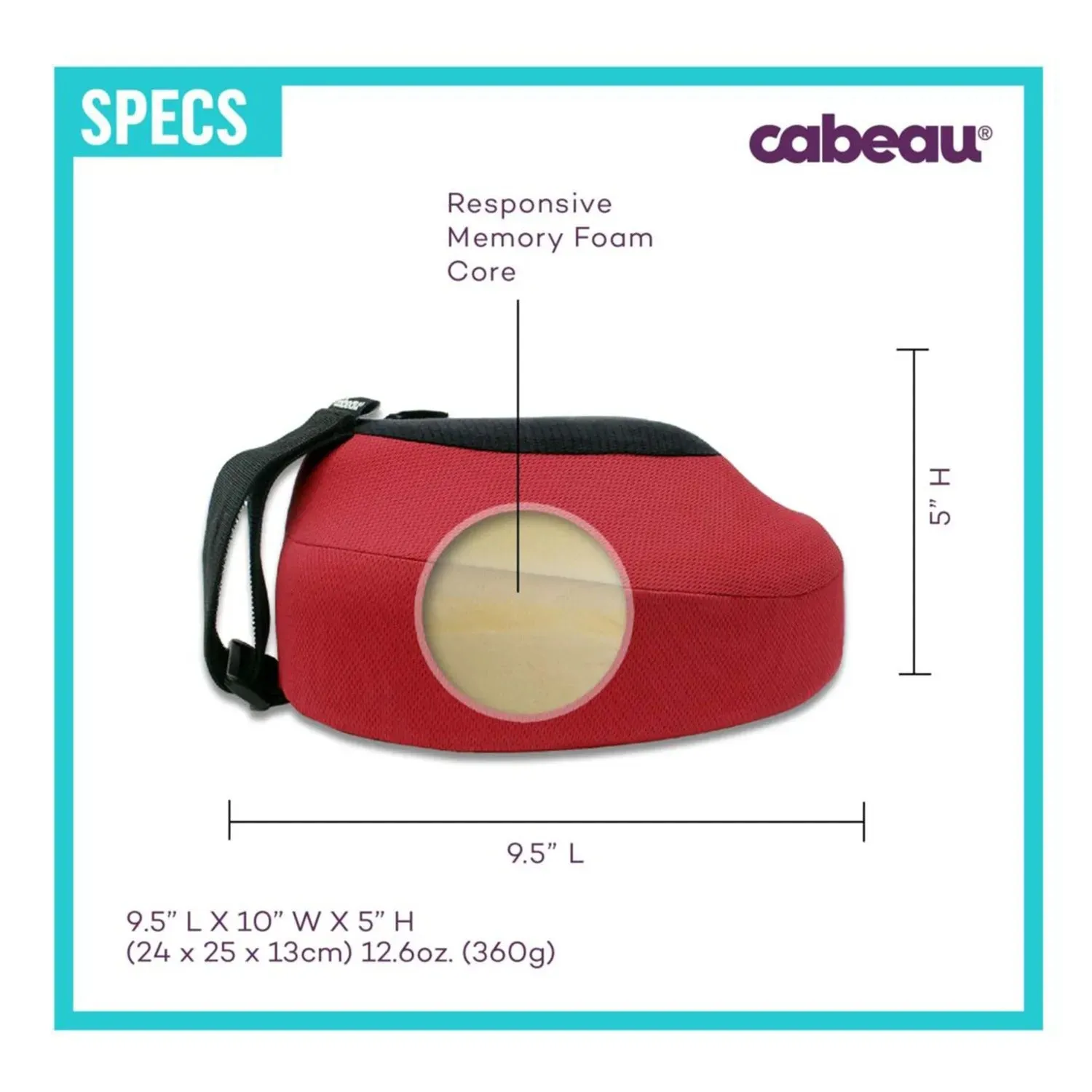 Cabeau Foam Evolution S3 Pillow - Cardinal