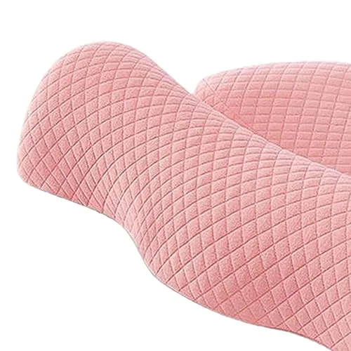 CALANDIS® Sleeping Pillow Memory Foam Pillow for Back Stomach Or Sleeper Mom Dad Gifts Pink | 1 Cervical Pillow