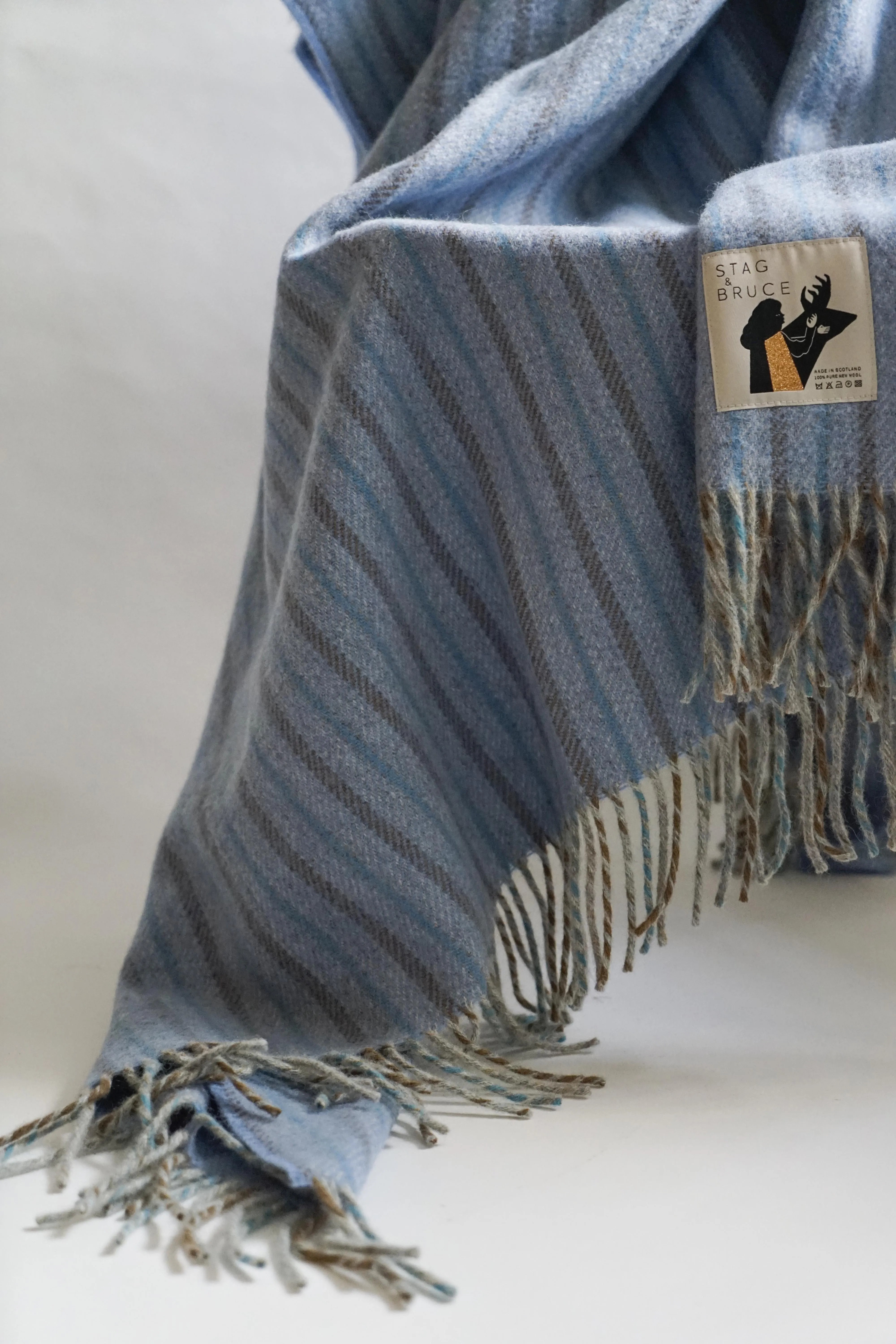 Canisp Light Teal Wool Blanket