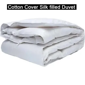 Cotton Cover Silk filled Duvet - King