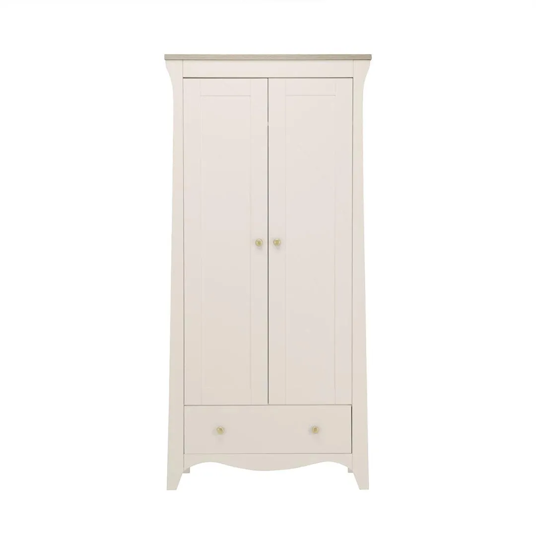 CuddleCo Clara 2-Door Double Wardrobe - Cashmere