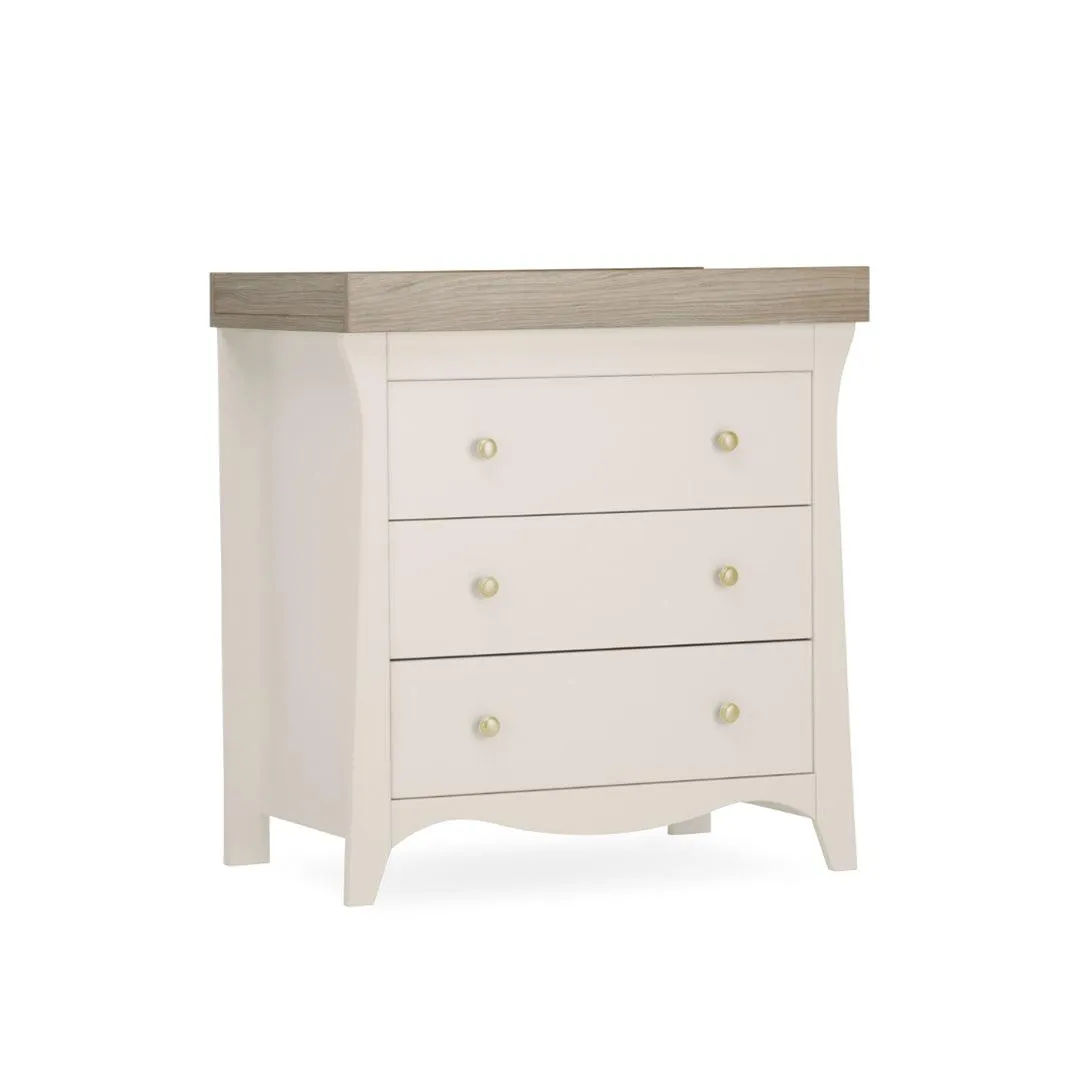 CuddleCo Clara 3-Drawer Dresser   Changer - Cashmere