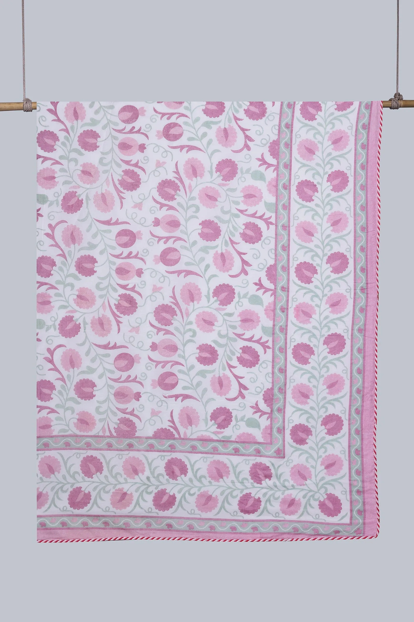 Daffodile Pink Reversible Cotton Muslin Dohar