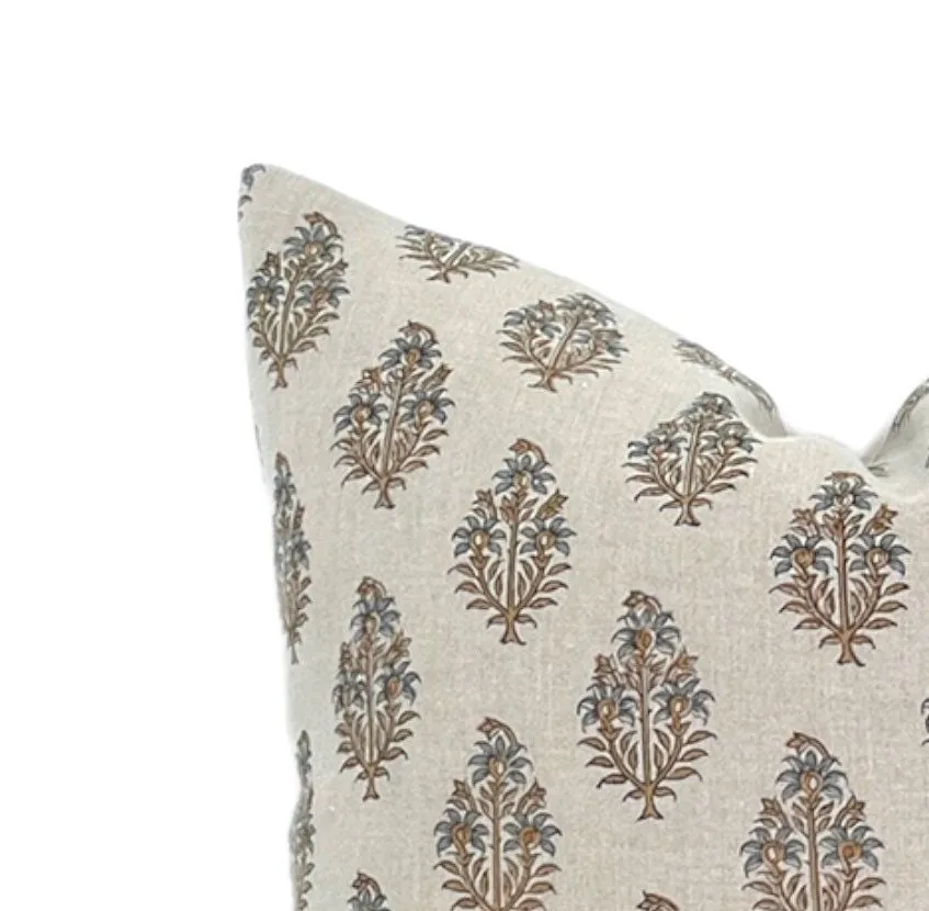 Designer "Monrovia" Sahara Motif Natural Pillow Cover