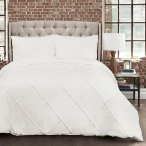 Diamond Pom Pom 3 Piece Comforter Set