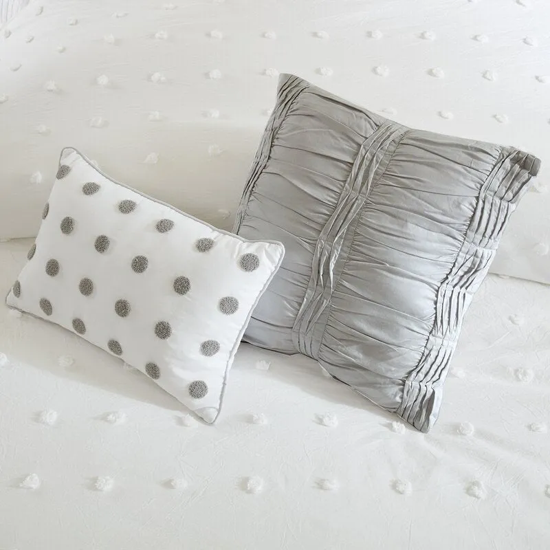 Djimo Cotton Chenille Dot Percale Comforter Set