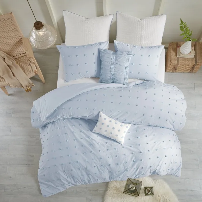 Djimo Cotton Chenille Dot Percale Comforter Set