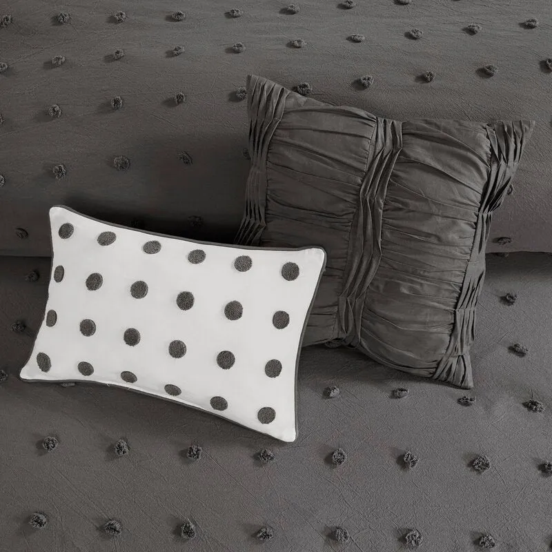 Djimo Cotton Chenille Dot Percale Comforter Set