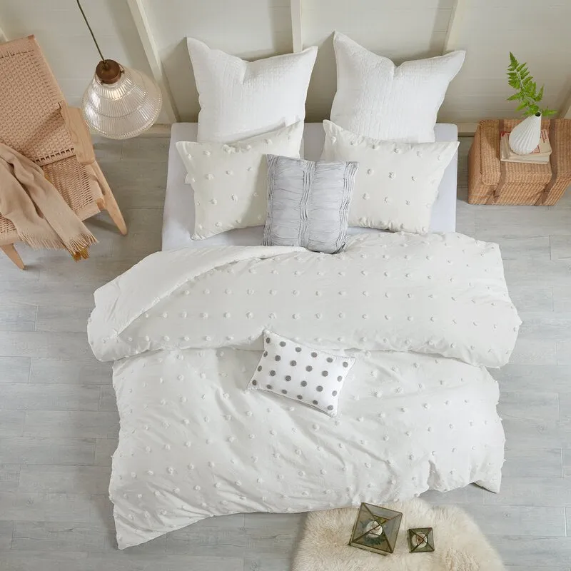 Djimo Cotton Chenille Dot Percale Comforter Set