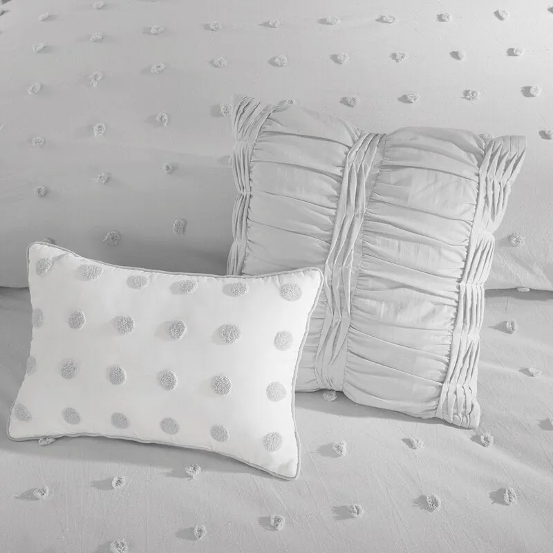 Djimo Cotton Chenille Dot Percale Comforter Set