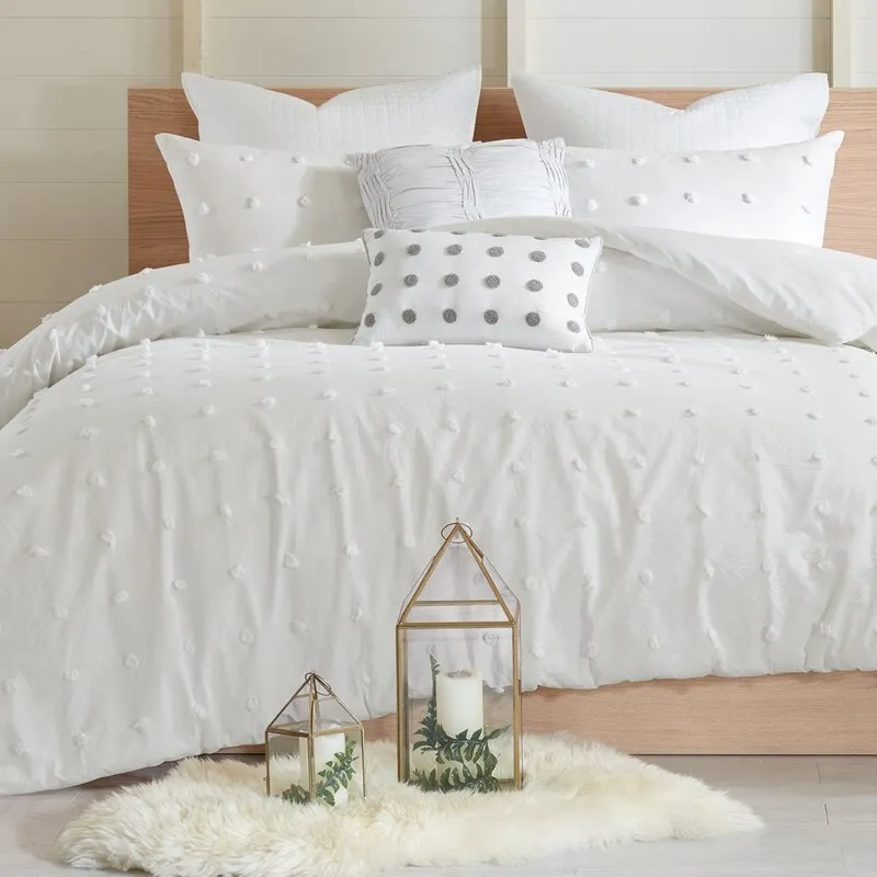 Djimo Cotton Chenille Dot Percale Comforter Set