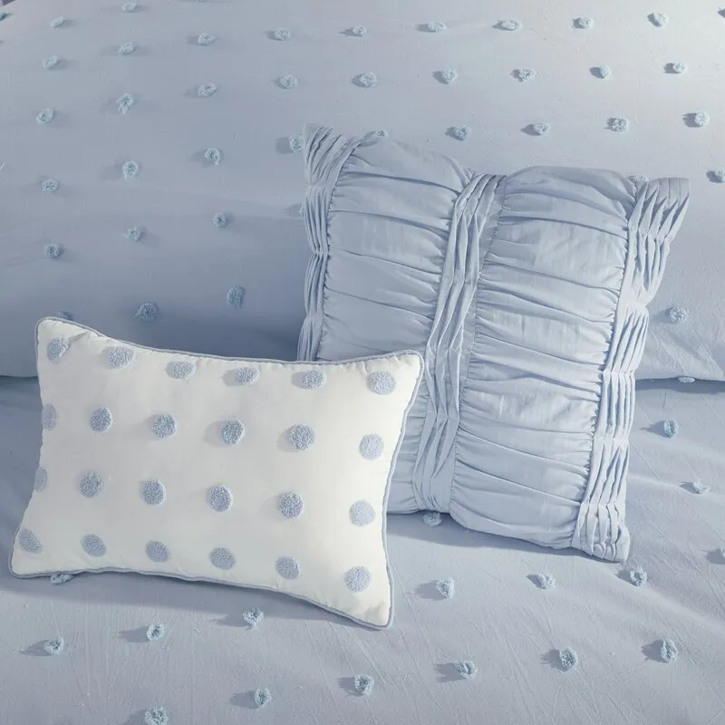 Djimo Cotton Chenille Dot Percale Comforter Set