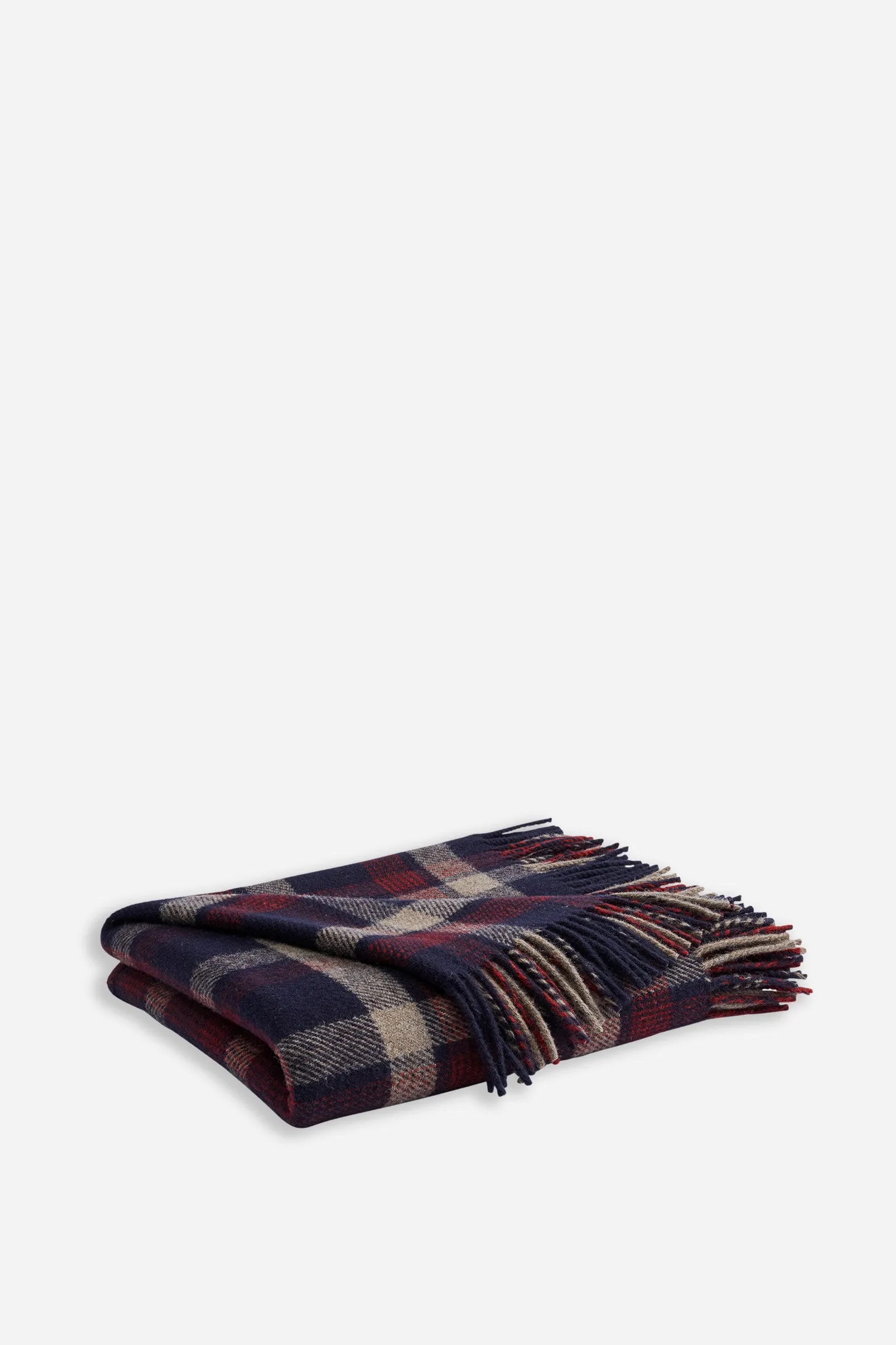 Eco Wise Washable Throw Kelso Plaid Navy