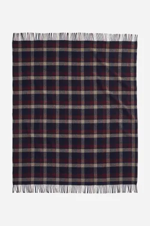 Eco Wise Washable Throw Kelso Plaid Navy