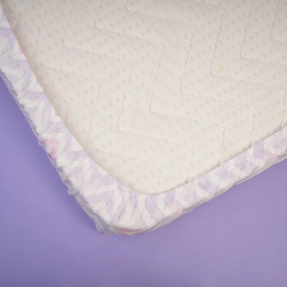 Fancy Fluff Organic Cot Fitted Sheet- Pixie Dust