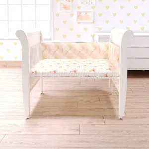 Fancy Fluff Organic Cot Half Bumper- Day Dream