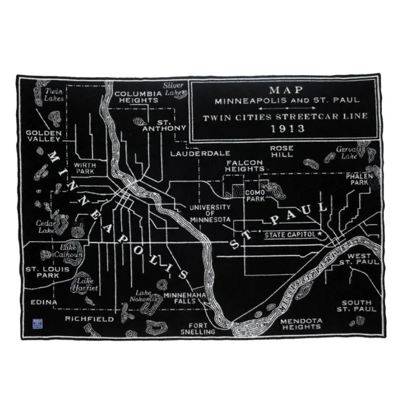 Faribault Minneapolis - St. Paul Wool Throw