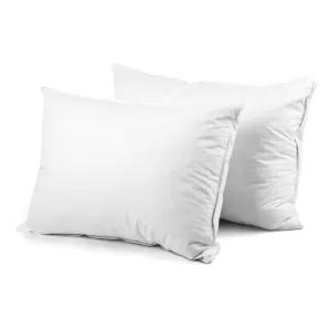 Giselle Bedding Set of 2 Goose Feather and Down Pillow - White