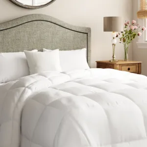 Goofdo White Microfiber Down Alternative Comforter