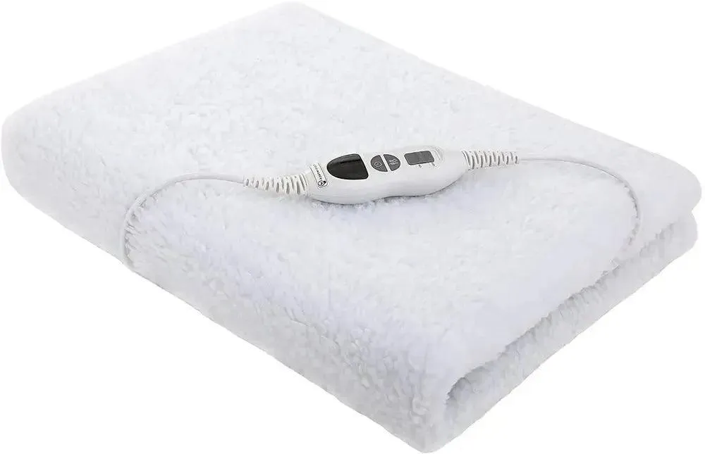 Heated Underblanket 150x80cm Electric Blanket with 10 Temperature Levels Washable 3H Timer