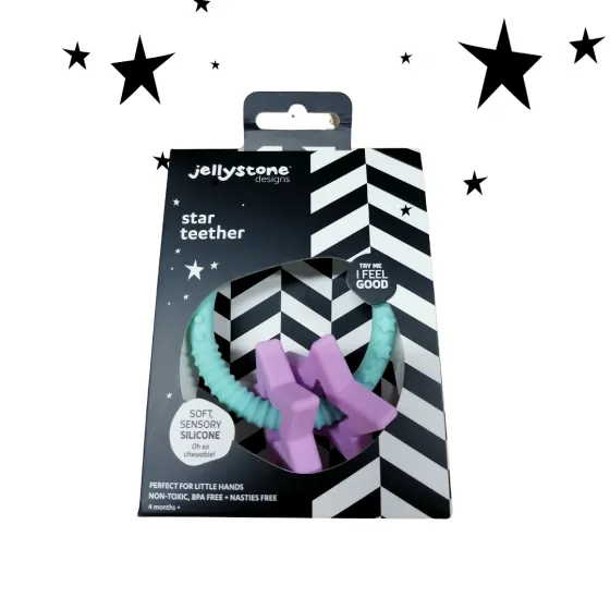 Jellystone Star Teether - Soft Mint