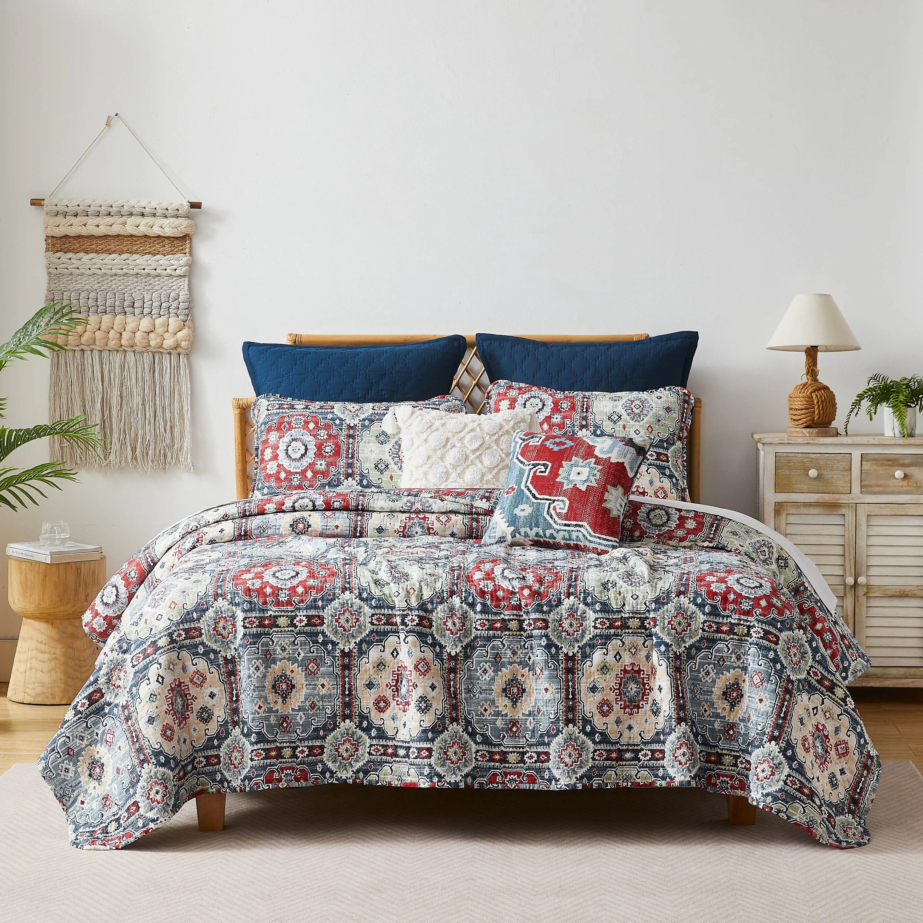 Kilim 7-Piece Quilt Bedding Set