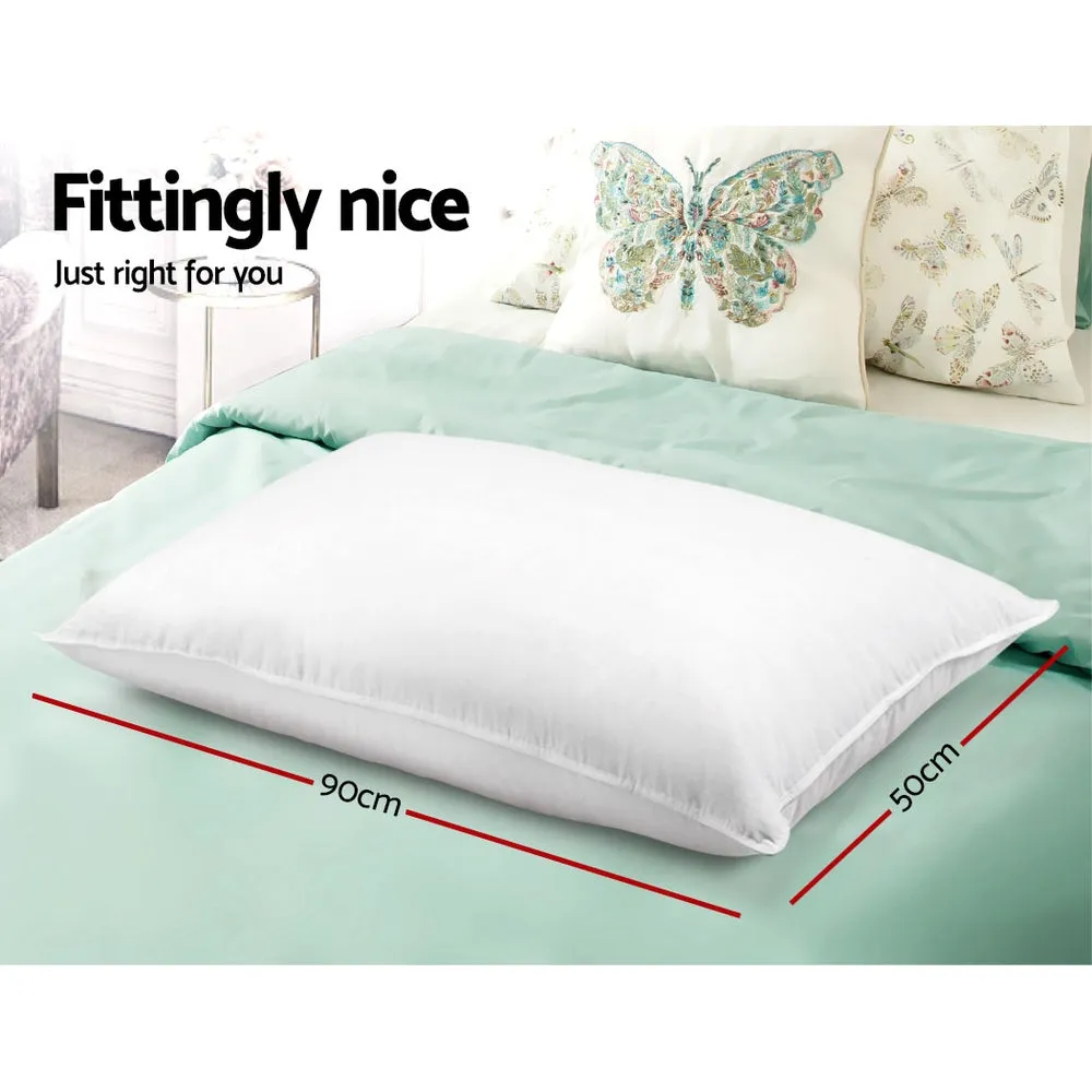 King Size Cotton Bed Pillows Set of 4 - Giselle Bedding