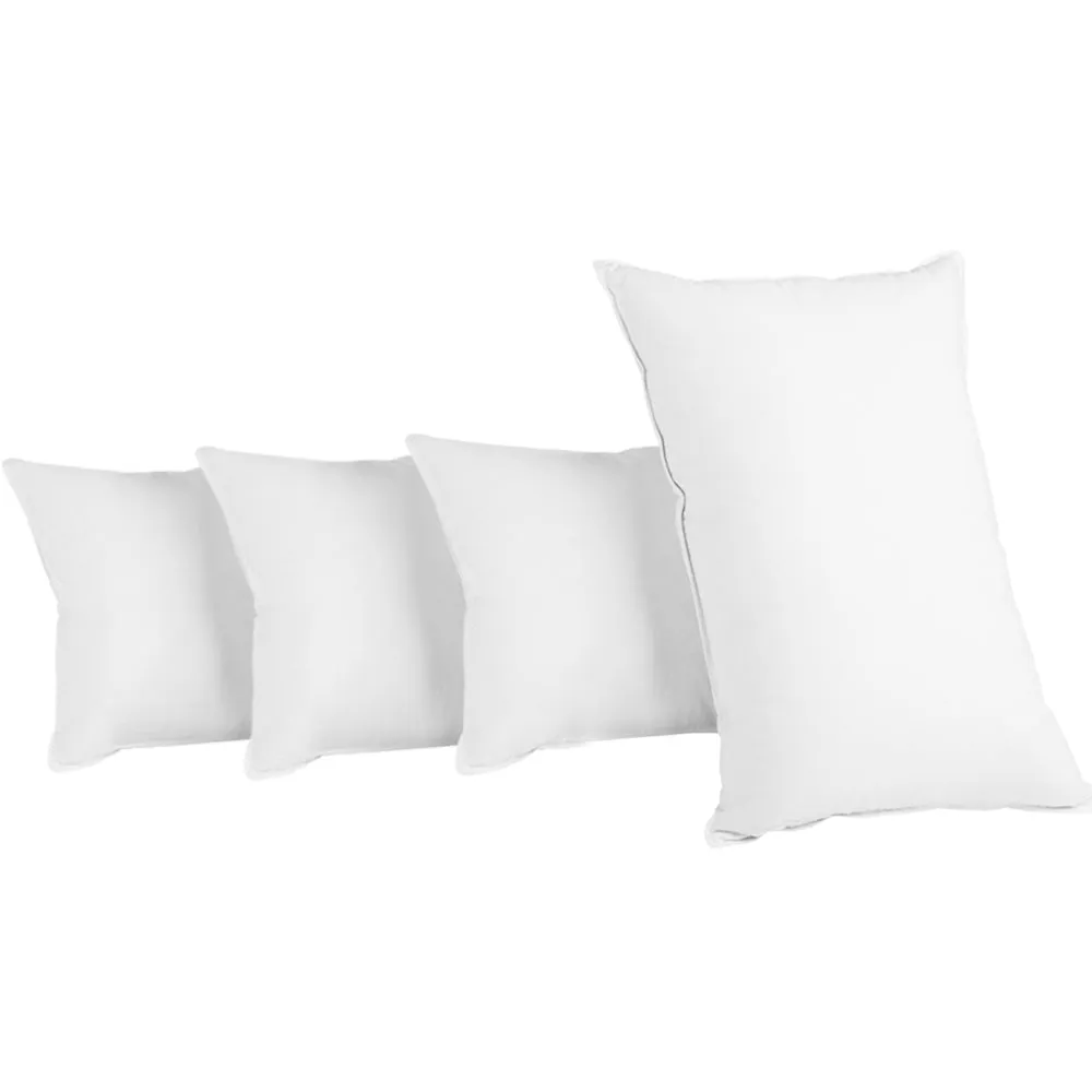 King Size Cotton Bed Pillows Set of 4 - Giselle Bedding