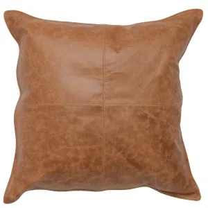 Leather Pillow, Dumont Chestnut