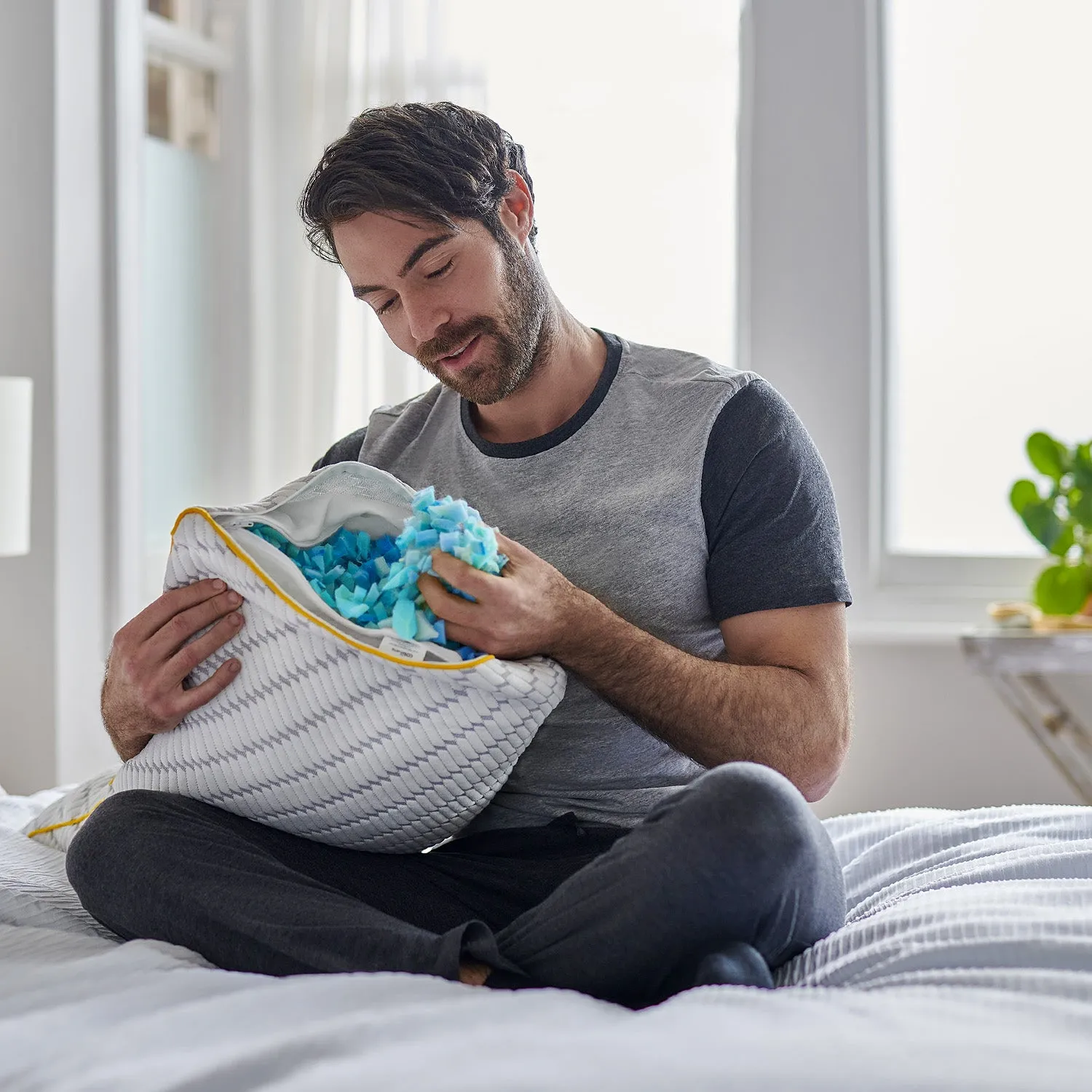 Luxury Memory Foam Pillow with Adjustable Filling