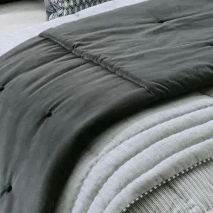 Mateo Graphite Comforter - 240x150