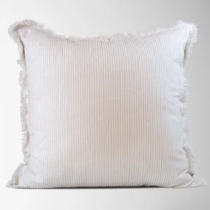 Meredeth Pillow - Oyster   Cream Stripe