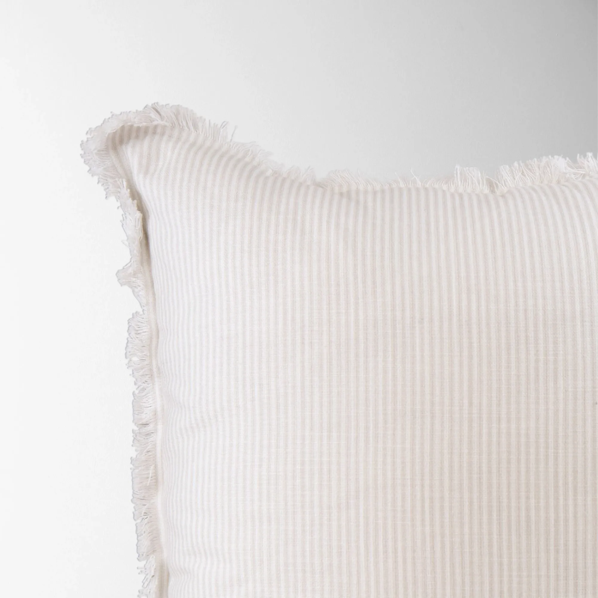 Meredeth Pillow - Oyster   Cream Stripe