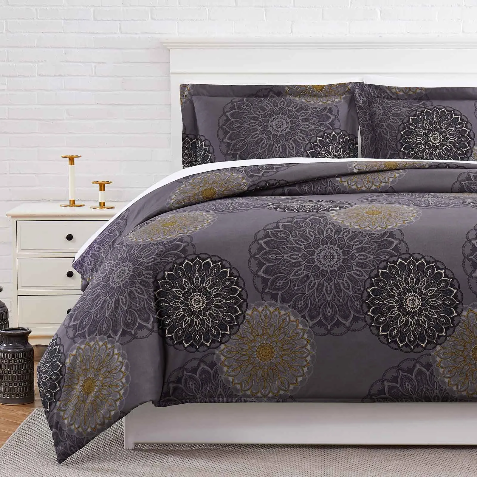 Midnight Floral Comforter Set